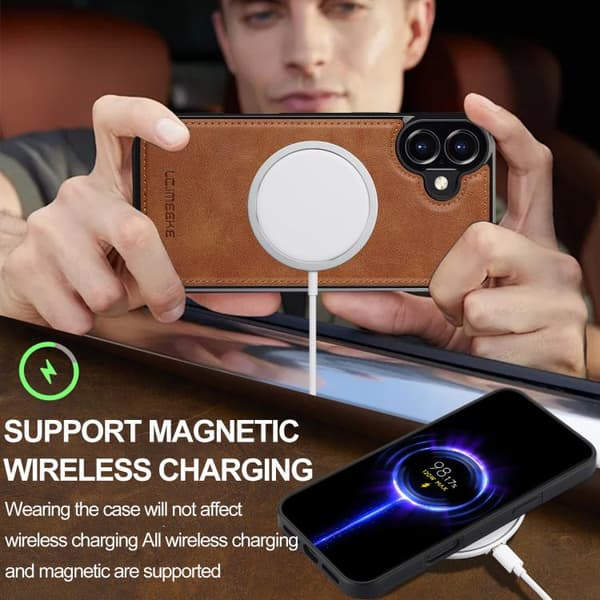 iPhone 17 Skal med MagSafe av LC.IMEEKE Brun