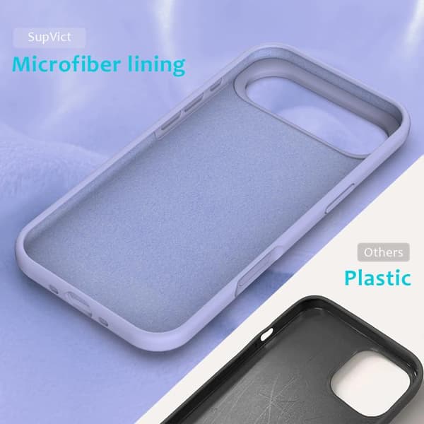 iPhone 17 Air Skal - solid färg av silikon Purpur