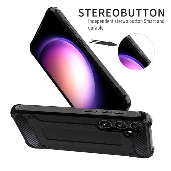 Samsung Galaxy S24 FE 5G Skal Magic Armor TPU Hybrid PC Grå