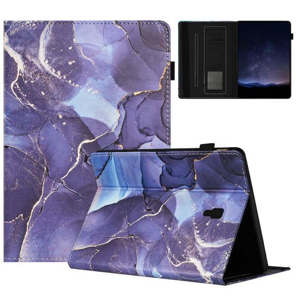 Samsung Galaxy Tab A 10.5 T590 Marble Litchi Läderfodral Grå