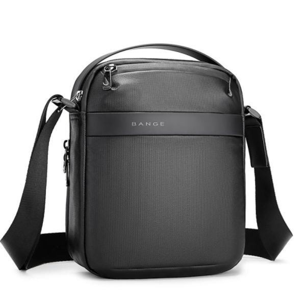 BANGE BG-2876 Herr Crossbody Väska Axelväska Casual Business Väskor Svart