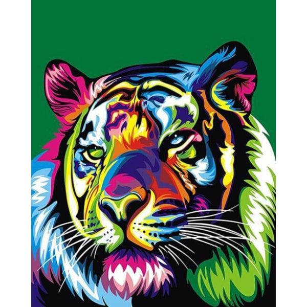 5D DIY Diamond painting - Tiger