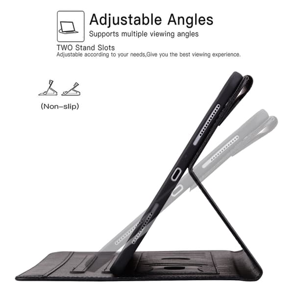 iPad Pro 11 2024 Skal - Cat Buckle Läder Fodral Svart