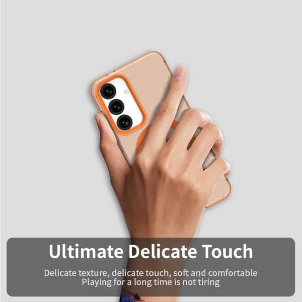 Samsung Galaxy S25 5G Skal Candy Magsafe PC Hybrid TPU Orange