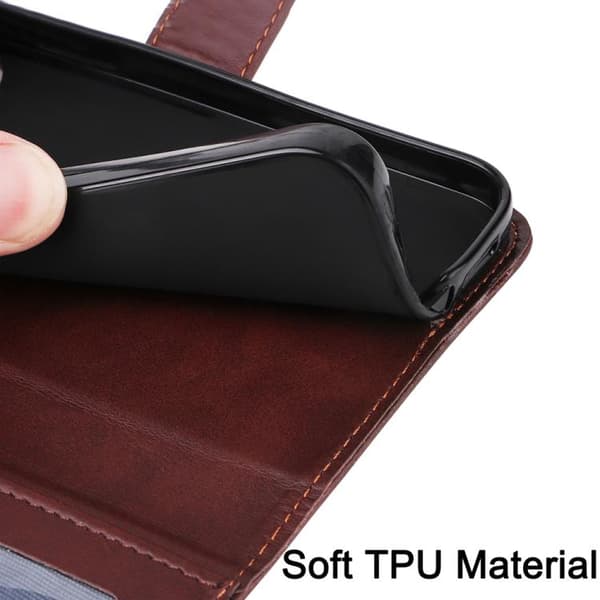 iPhone 18 Pro / iPhone 17 Pro Skal Läderfodral - Klassisk Kalvskinnstextur Brun