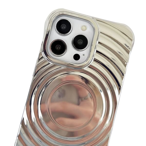 iPhone 16 Pro Electropläterad Våg MagSafe Skal Guld