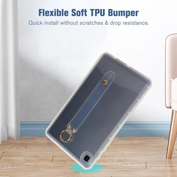 Samsung Galaxy Tab A7 Lite Hybrid TPU Wristband Case Blå