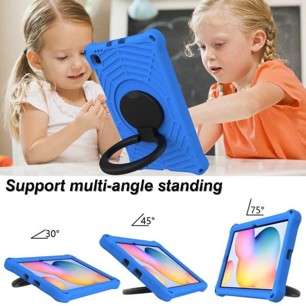 Samsung Galaxy Tab S6 Lite P610 Silikonfodral Spider King Blå