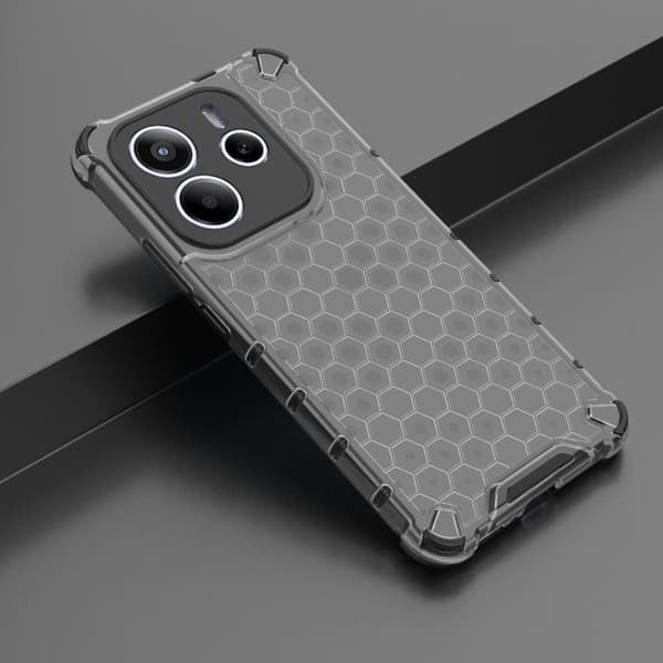 Redmi Note 14 5G - Honeycomb Stöttålig Mobilskal Svart