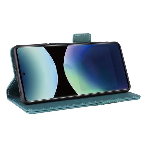 Redmi Note 14 Pro 4G - Magnetisk Låsfunktion Läderfodral Grön