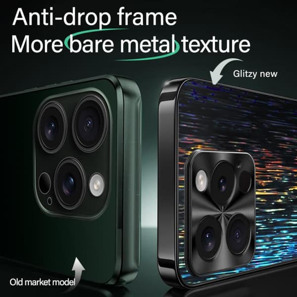 iPhone 16 Pro Dazzling Akryl Stötsäker Skal Svart