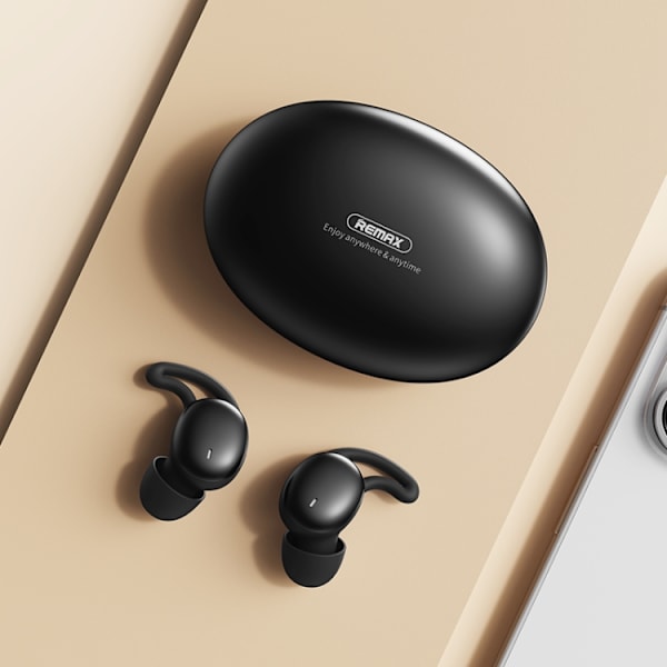 REMAX SleepBuds Z2 Sleep Wireless Music Headphones Half In-Ear Stereo TWS Bluetooth Hörlurar Svart