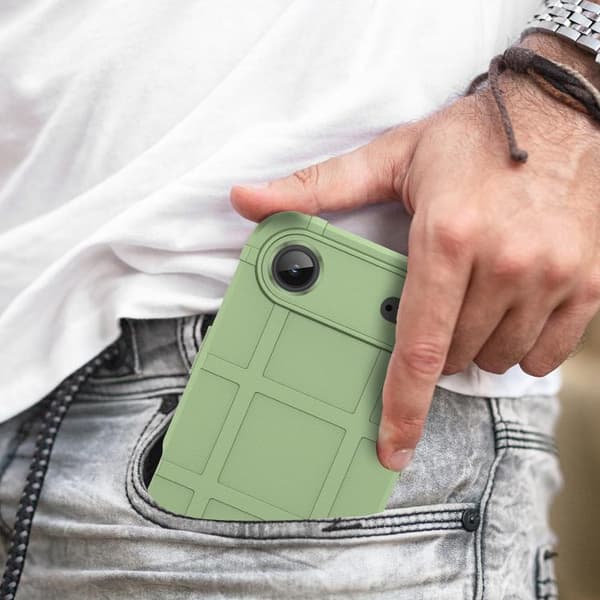 iPhone 17 Air Skal med Full Coverage och Stötabsorberande TPU Grön