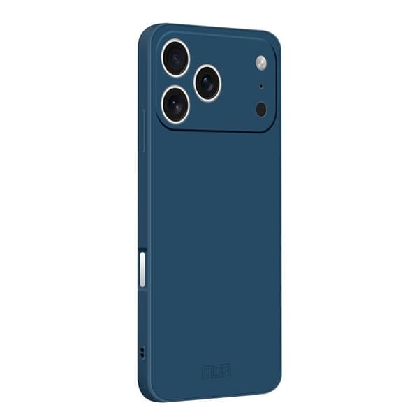 iPhone 17 Pro Skal - MOFI Caring Soft Shell Liquid Silicone med Skön Känsla Blå