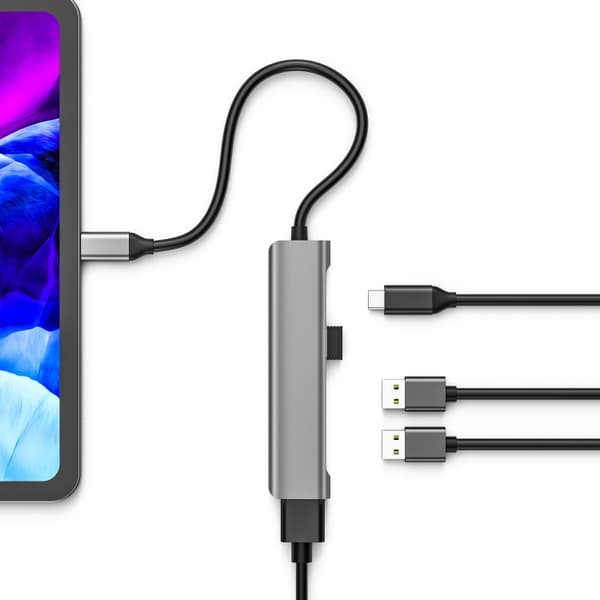 TC522 5-i-1 USB-C Hub Adapter med PD, HDMI, USB 3.0 och 2 x USB 2.0