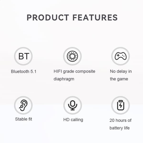 P9 Pro Max HiFi-ljud Effekt Brusreducerande Trådlösa Bluetooth-headset Vit