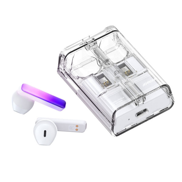 JOYROOM JR-TC1 IceLens Series True Wireless Bluetooth-hörlurar med LED-ljus Vit