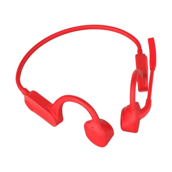 GCRT-X100 Vattentät Benledning Bluetooth-headset med Mikrofon Röd