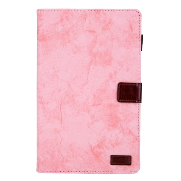 Samsung Galaxy Tab A9+ / A11+ Läderfodral med Tygtextur Rosa