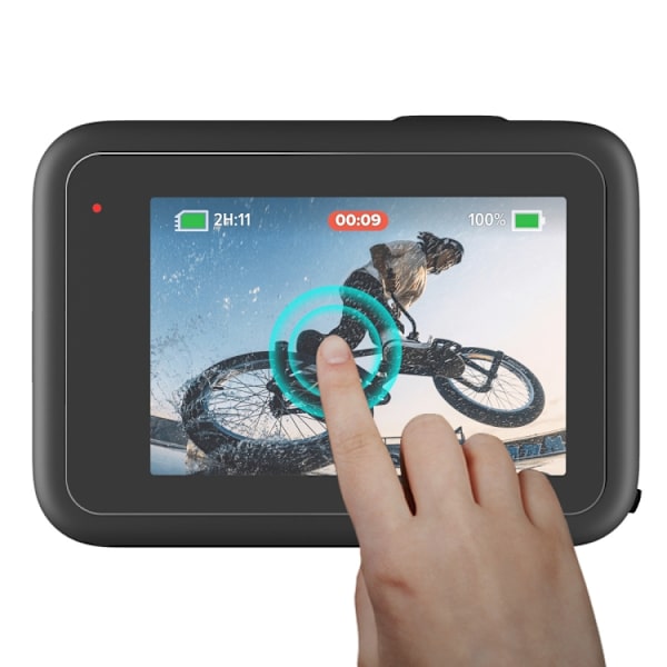 1 PC ENKAY Hat-Prince 3 i 1 Front + Baksida 0,2 mm Härdat Glass Skärmskydd Kamera Film För GoPro HERO 10 Black