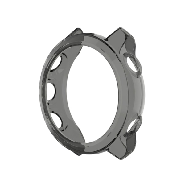 För Garmin Forerunner 245 / 245M Smart Watch Case Transparent Black