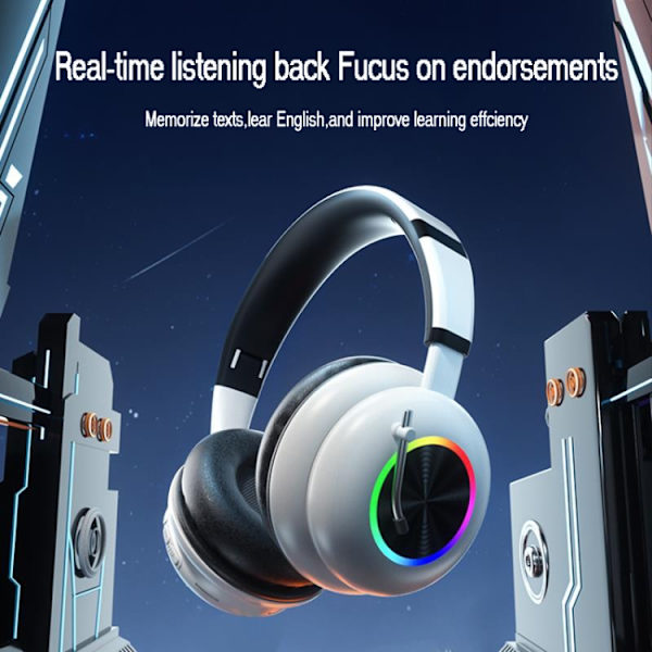 T&G KE-29 Fällbart trådlöst headset med mikrofon Blå