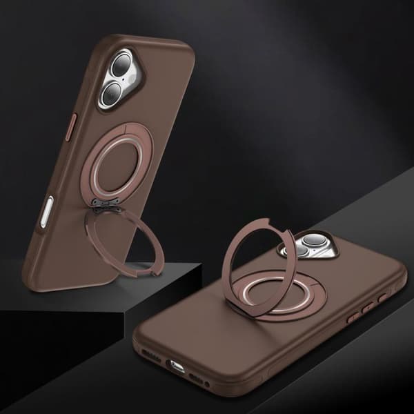 iPhone 17 Skal med C MagSafe Gear Holder Kaffe