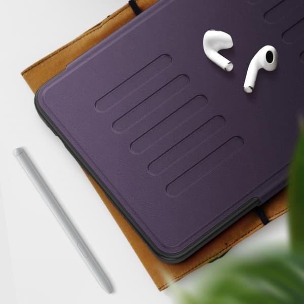 Samsung Galaxy Tab A9 / A11 Magnetiskt läderfodral Lila