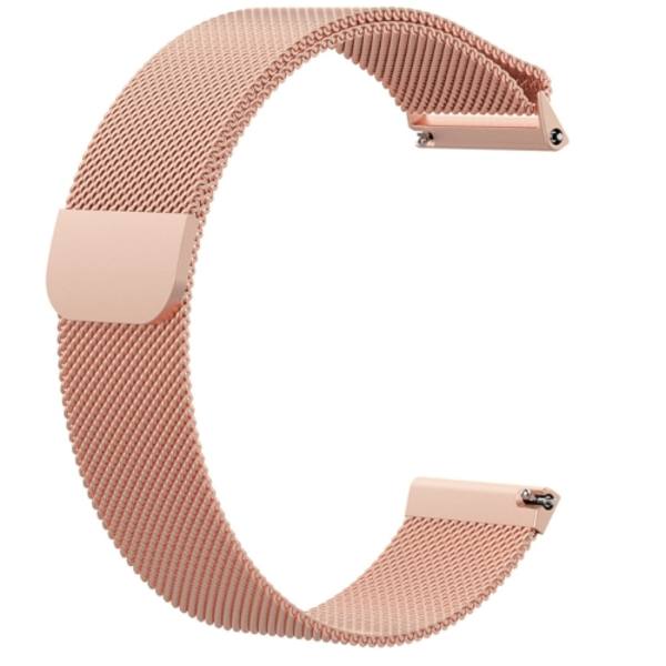 För Fitbit Versa Milanese Watch Band Rose Gold L