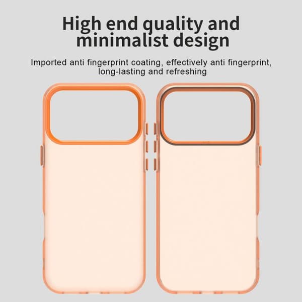 iPhone 18 Pro Max / iPhone 17 Pro Max Skal - Candy PC Hybrid TPU Stöttålig Orange