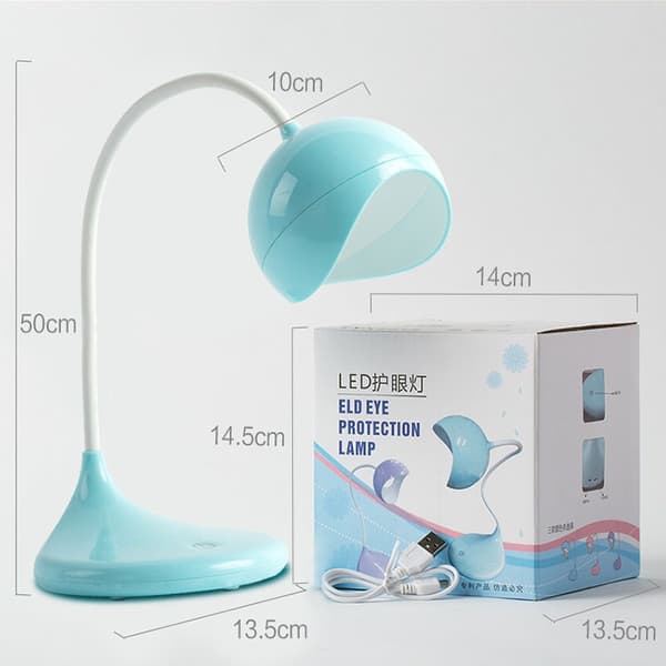 8012 USB-skrivbordslampa Student LED-studielampa Sovrum Sänglampa (Lila)