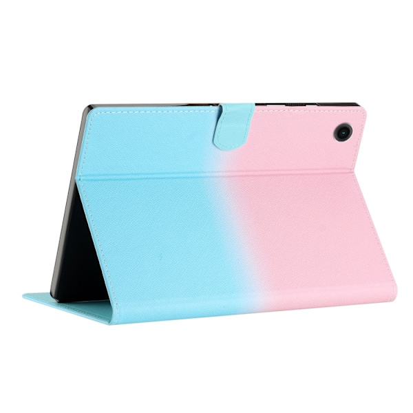 Samsung Galaxy Tab A9+ / A11+ Smart Läderfodral med Gradient Design Rosa Blå