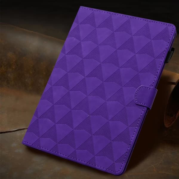 Samsung Galaxy Tab A7 Lite T220 Diamond Textured Leather Case Lila