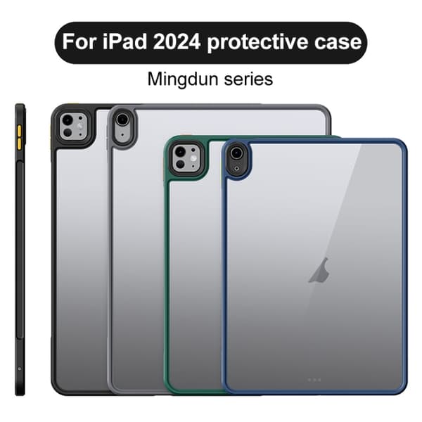 iPad Pro 11 2024 Ming Shield Series PC Hybrid TPU Skal Blå