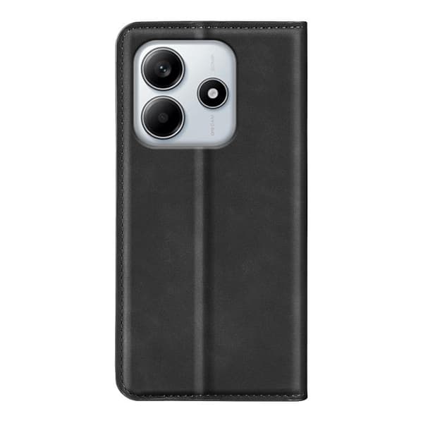 Redmi Note 14 4G - Retro-skin Magnetisk Läderfodral Svart