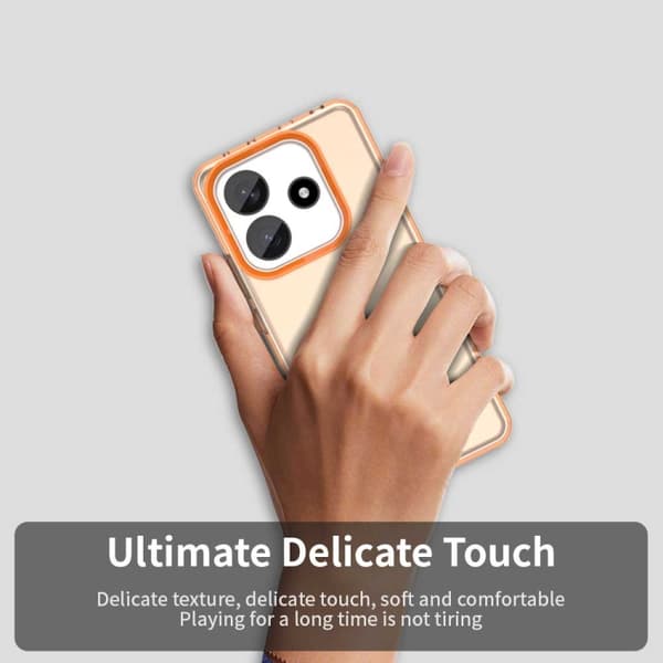 Redmi Note 14 5G - Candy PC Hybrid TPU Stöttåligt Mobilskal Orange