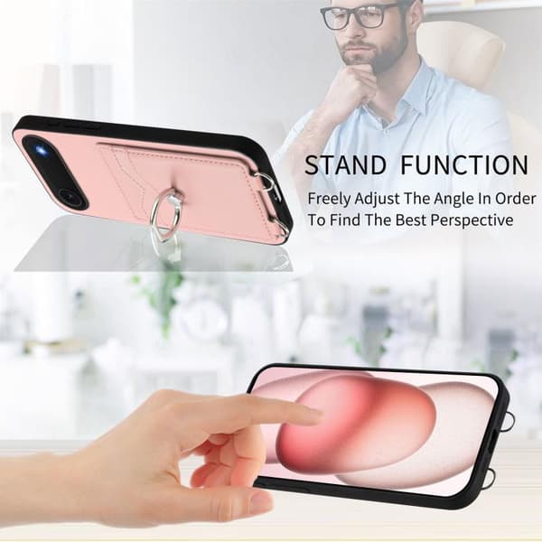 iPhone 17 Air Ring Card Holder Skal Rosa