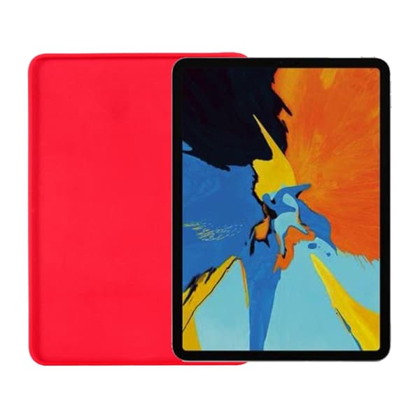 iPad mini 6 / mini 2024 Skal i Solid Färg av Flytande Silikon - Stötsäker Fulltäckande Tablet Case Röd