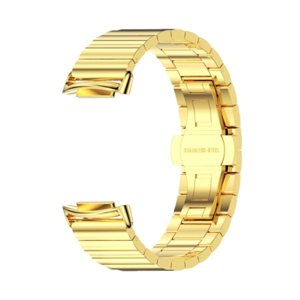 För Fitbit Charge5 Mijobs Bambu rostfritt stål watch Gold