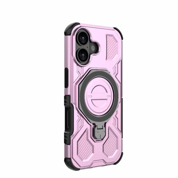 iPhone 17 Skal - Solid Färg med MagSafe Magnetisk TPU+PC Rosa
