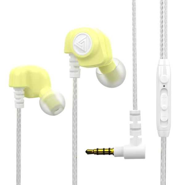 QKZ SK5 In-ear Subwoofer Trådbunden Musikhörlurar med Mikrofon Gul
