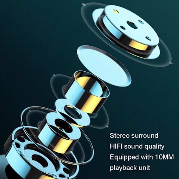 M-800 Vänster och höger rotation affärs stereo Bluetooth hörlurar Hudfärg