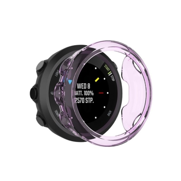 För Garmin Forerunner 45S TPU skyddande skal Transparent Purple