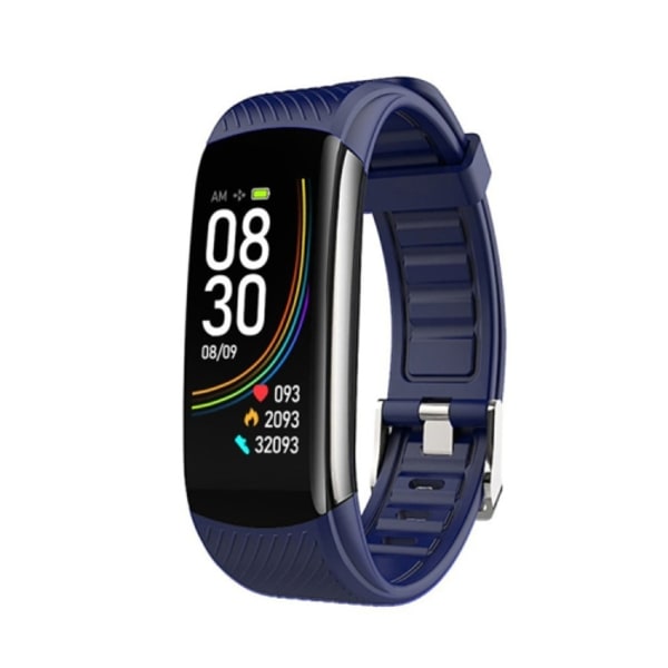 C6T 0,96 tums färgskärm Smart Watch IP67 Vattentät Blå