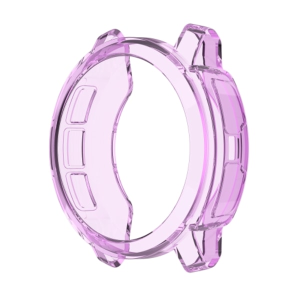 För Garmin Instinct 2S Half Coverage Hollowed TPU Watch Case Transparent Purple