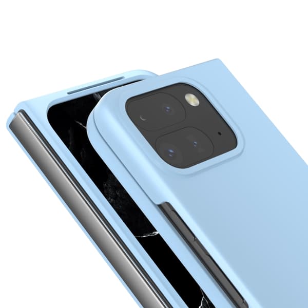 för Pixel 9 Pro Fold Skal - Slim och Skyddande PC Telefonfodral Ljusblå
