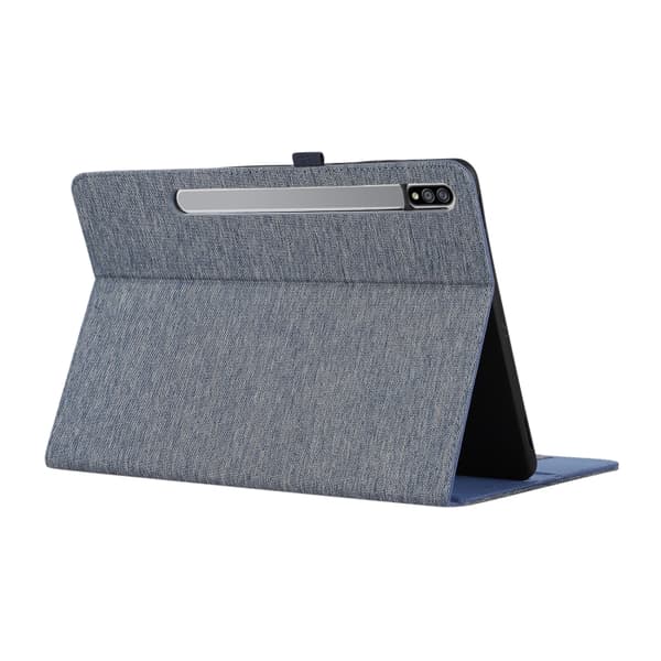 Samsung Galaxy Tab S9+/S10+ Flipfodral i TPU och PU-läder Mörkblå