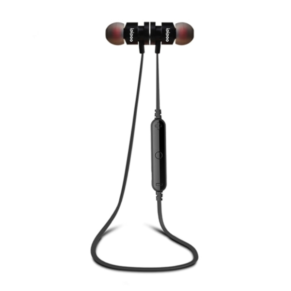 ipipoo iL93BL Magnetisk öronsnäcka Bluetooth-headset Svart