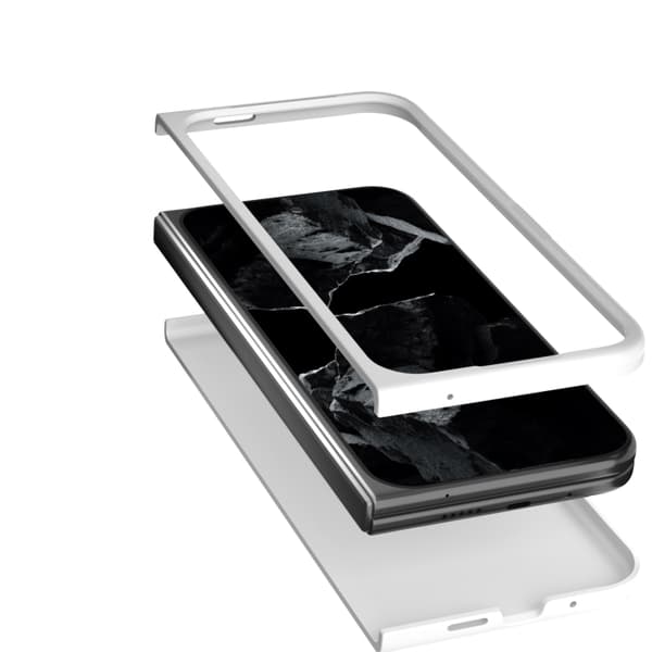 för Pixel 9 Pro Fold Skal - Slim och Skyddande PC Telefonfodral Vit