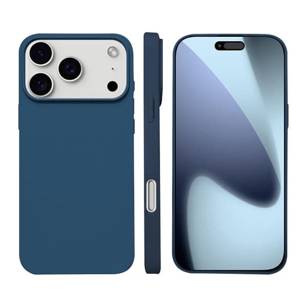 iPhone 18 Pro Max / iPhone 17 Pro Max Skal - flytande silikon med MagSafe Kunglig blå
